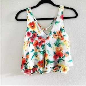 Lush Floral Print Cami Top. Size XS. EUC